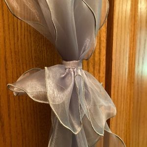 Beautiful  organza shawl I had planned to wear at the wedding .